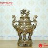 đỉnh đồng đỏ tam khi cao 50cm mặt trước
