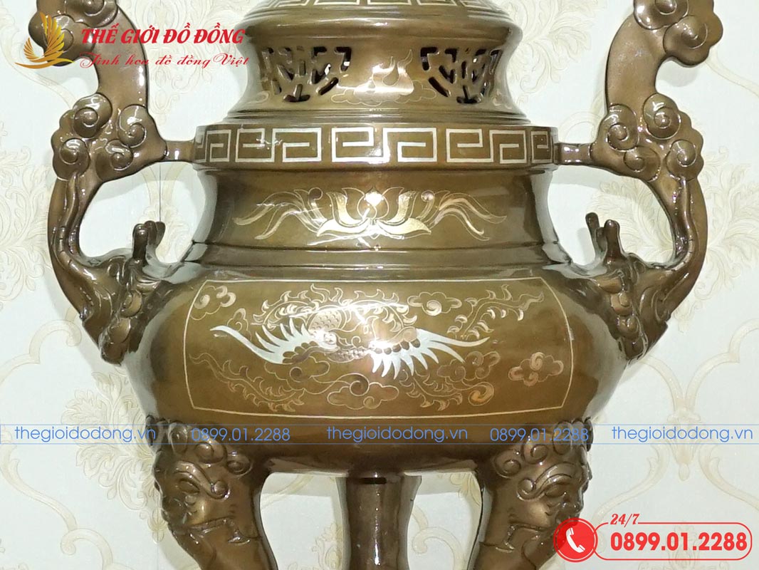 dinh-dong-tho-cung-kham-long-phung-dong-do-cao-60cm-5 đỉnh đồng thờ cúng khảm long phụng đồng đỏ cao 60cm-05