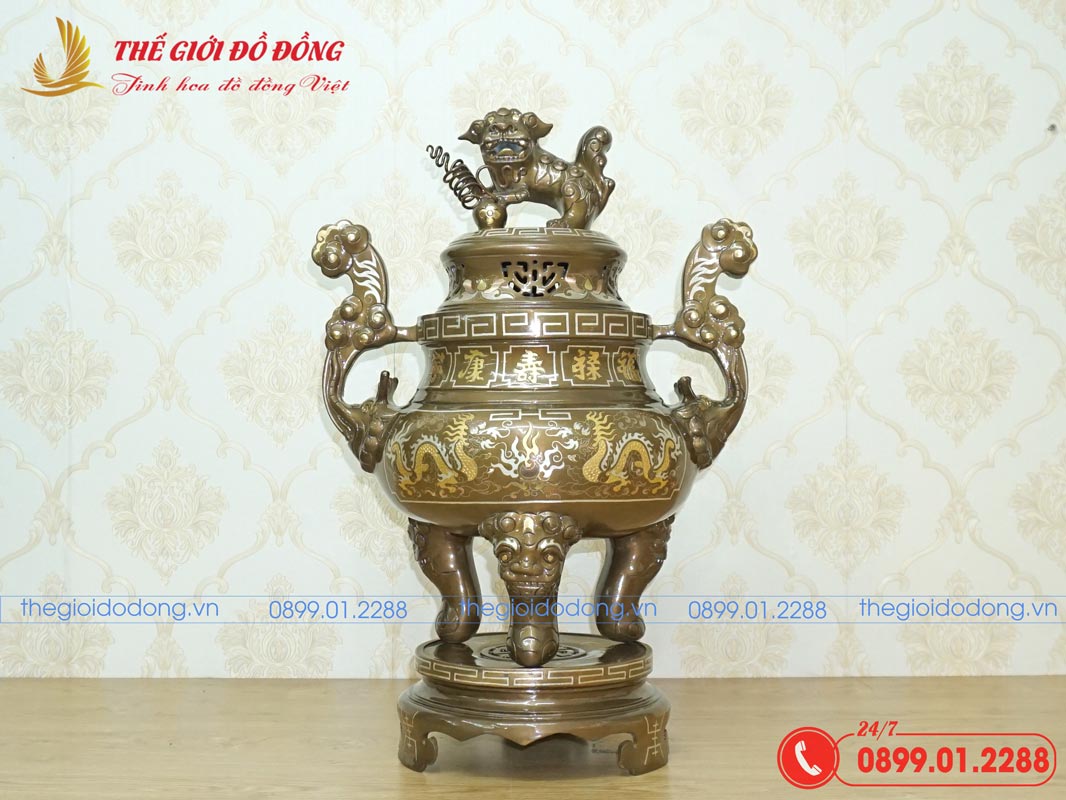 dinh-dong-tho-cung-kham-long-phung-dong-do-cao-60cm đỉnh đồng thờ cúng khảm long phụng đồng đỏ cao 60cm-01