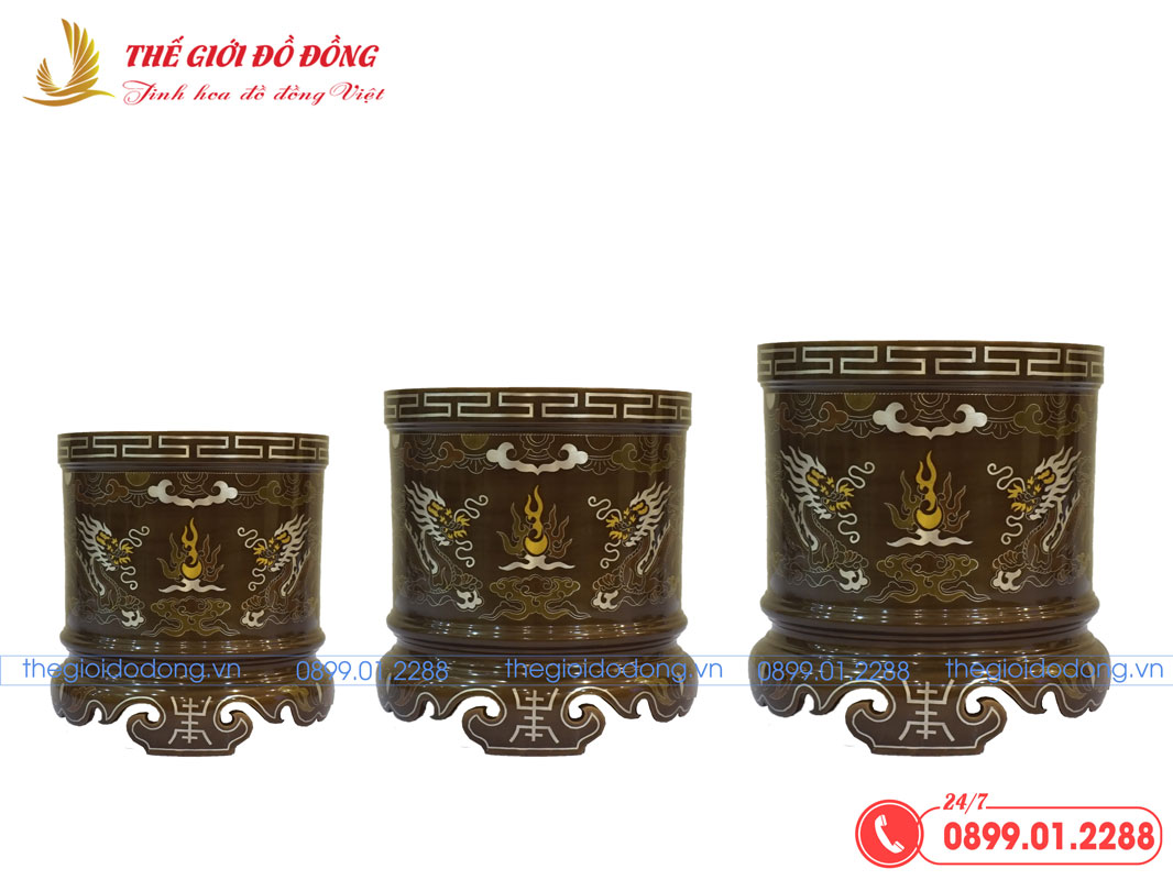 bat-huong-ngu-sac-05 bát hương đồng đỏ khảm ngũ sắc - 05
