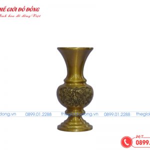 bình hoa vàng đậm cao 25cm - 01