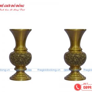 bình hoa vàng đậm cao 25cm - 02