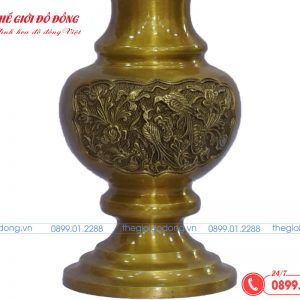 bình hoa vàng đậm cao 25cm - 06