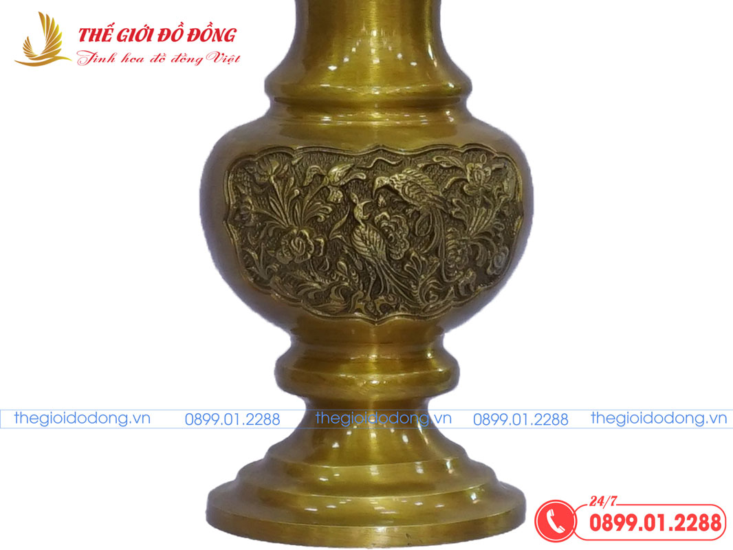 binh-hoa-vang-dam-06 bình hoa vàng đậm cao 25cm - 06