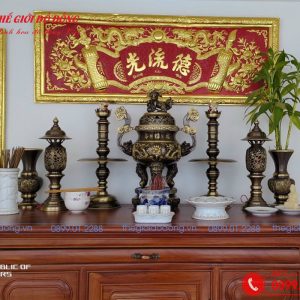 bộ đại tự nền đỏ dát vàng - 01