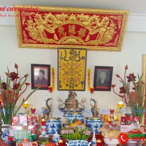 bộ đại tự nền đỏ dát vàng - 02