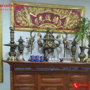 bộ đại tự nền đỏ dát vàng - 03