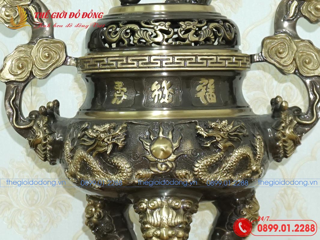 dinh-dong-tho-cung-hoa-tiet-rong-mau-xanh-cao-cao-60cm-03 đỉnh đồng thờ cúng họa tiết rồng màu xanh cạo cao 60cm - 03