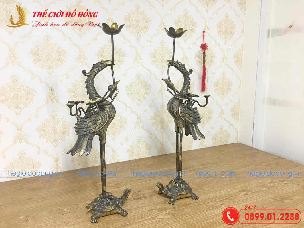 doi-hac-tho-cung-mau-xanh-cao-cao-60cm-03 đôi hạc thờ cúng màu xanh cạo cao 60cm - 03