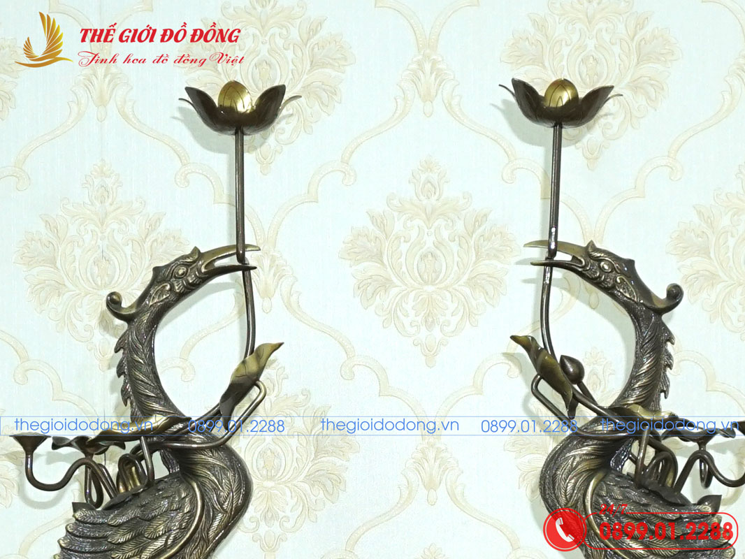 doi-hac-tho-cung-mau-xanh-cao-cao-60cm-04 đôi hạc thờ cúng màu xanh cạo cao 60cm - 04