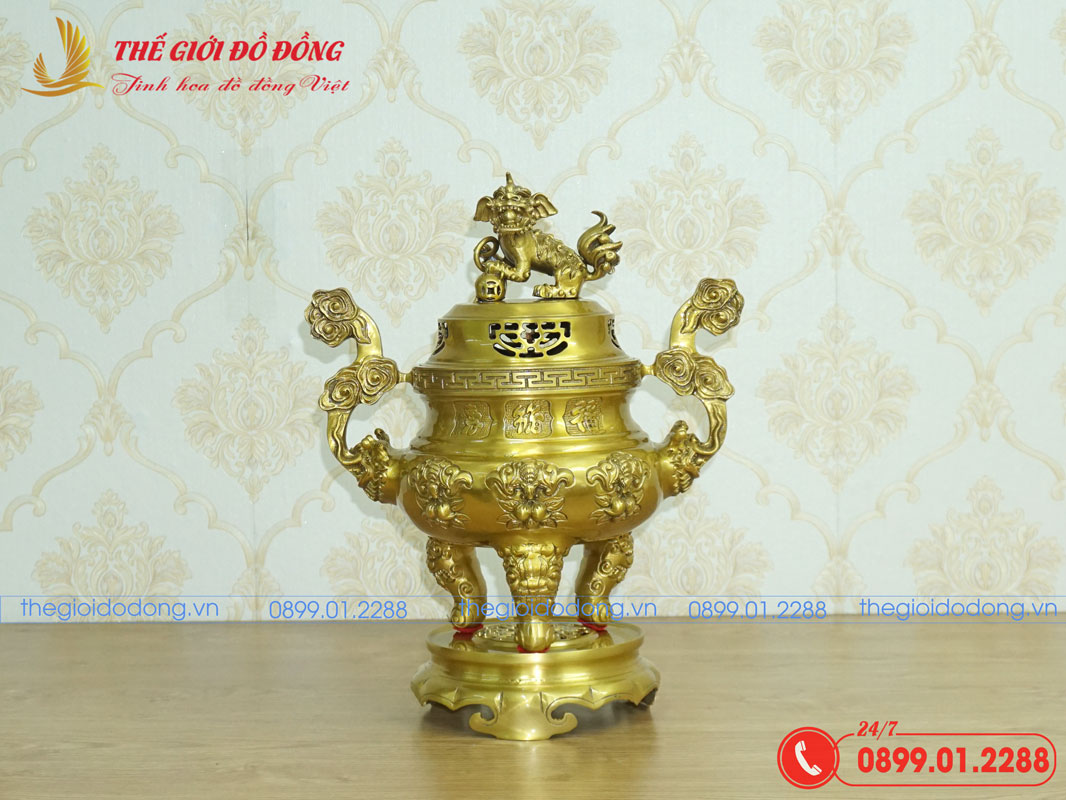 dinh-doi-dao-mau-vang-dam-cao-40cm-01 đỉnh dơi đào màu vàng đậm cao 40cm - 01