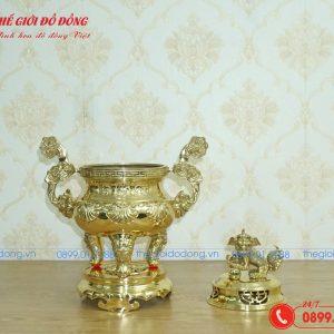 đỉnh sòi màu vàng bóng cao 4cm - 04