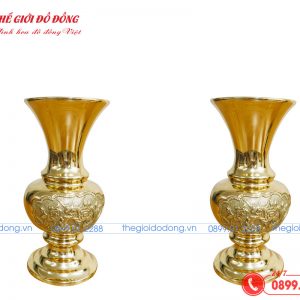 lọ hoa vàng bóng - 01