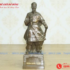tượng Trần Hưng Đạo khảm tam khí cao 40cm - 08